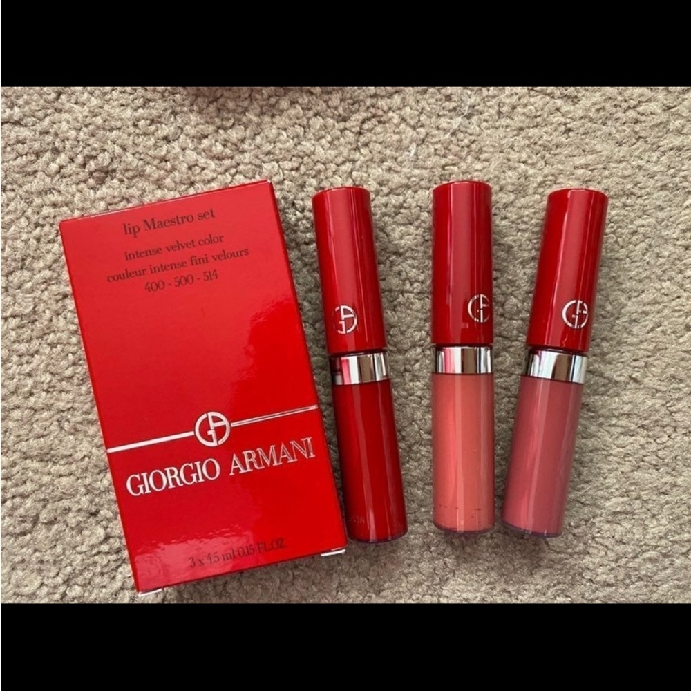 Giorgio Armani lip maestro set 3pc